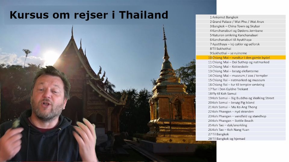 Kursus om Thailand og rejser